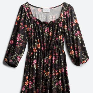 Alanna 3Q Sleeve Milkmaid Knit Dress